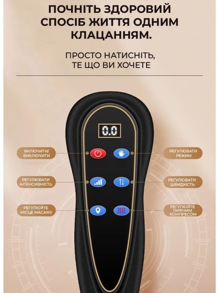 Багатофункціональний масажний матрац 406-G (витягування хребта, гарячий компрес) + пульт 712426 фото