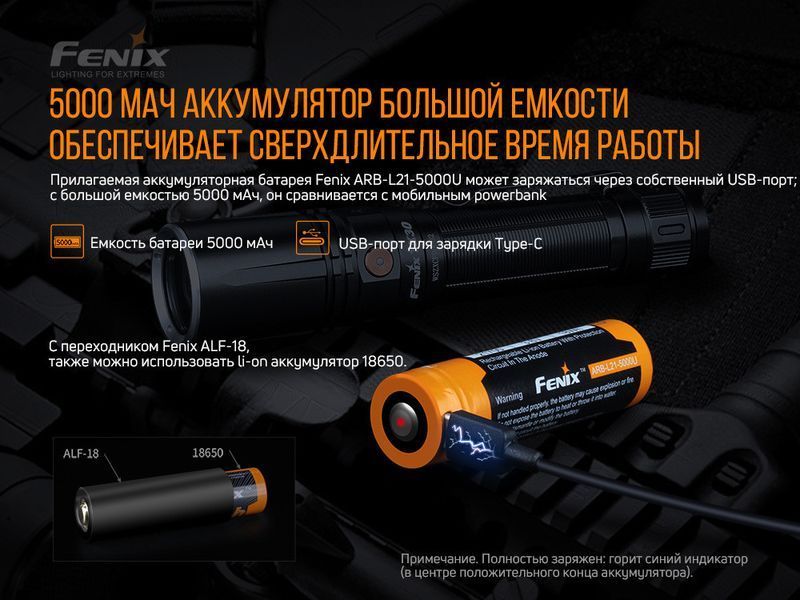 Ручной лазерный фонарь Fenix TK30 Laser 500лм Type-C (Черный) 703386 фото