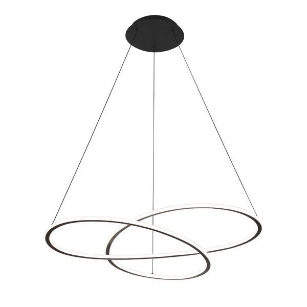 Потолочный LED светильник VIDEX DECORA |110W, 2700-6000K, 220V| Черный VL-CLD-989-BK MX-67990 фото