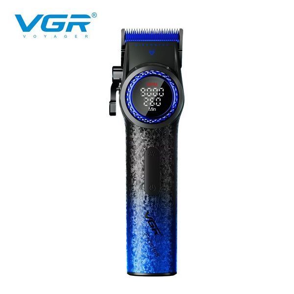 Машинка для стрижки VGR V-001 Blue (10 насадок) 4600 mAh LED дисплей 718759 фото