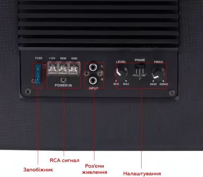 Сабвуфер автомобільний Carwals Sound K-12 12" 150-700w 718923 фото