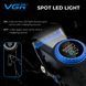 Машинка для стрижки VGR V-001 Blue (10 насадок) 4600 mAh LED дисплей 718759 фото 5