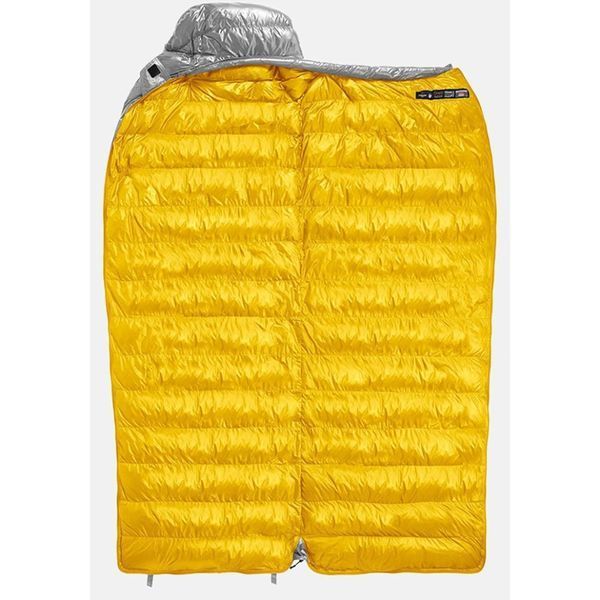 Спальный мешок с натуральным пухом Naturehike CW700 CNK2450WS048 Желто-серый М 7189381 фото
