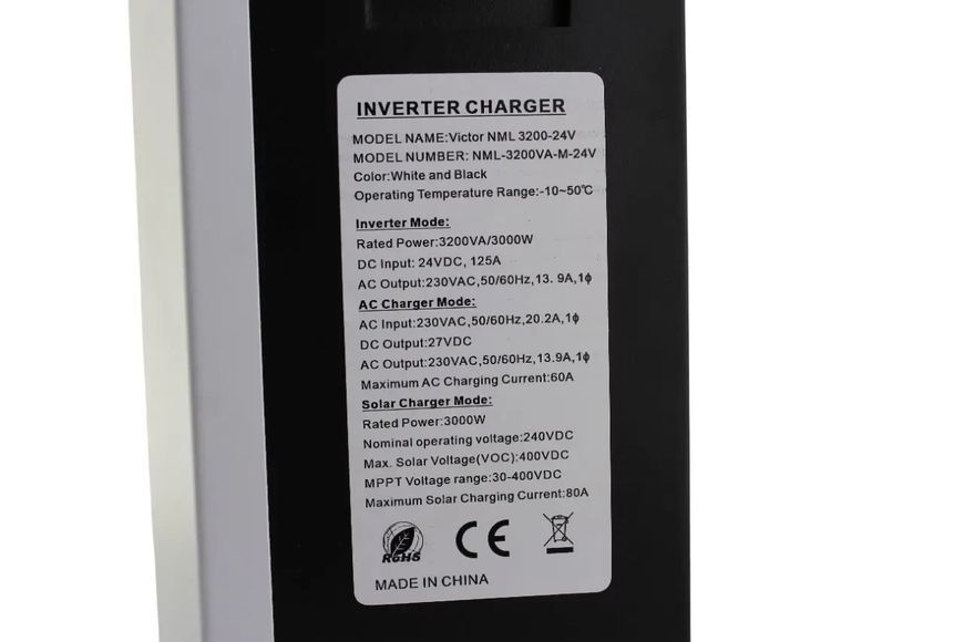 Гибридный инвертор 3.2kW 24V с солнечной оптимизацией sp9614 фото