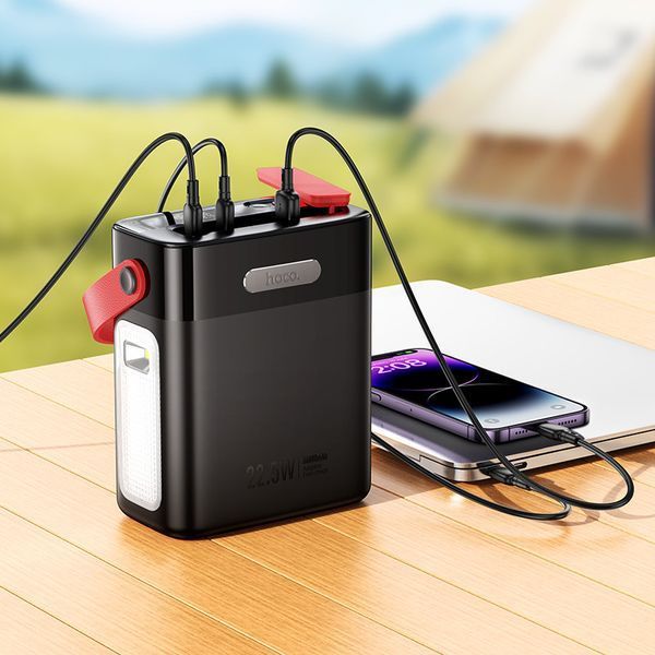 Павербанк зі швидкою зарядкою 22.5W 80000mAh HOCO J143 |2Type-C, 3USB| Чорний 12945 фото