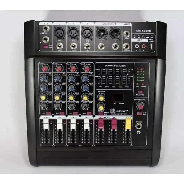 4-х канальный Bluetooth аудио микшер с USB Mixer BT 5300D/5200D 4ch sp2382 фото