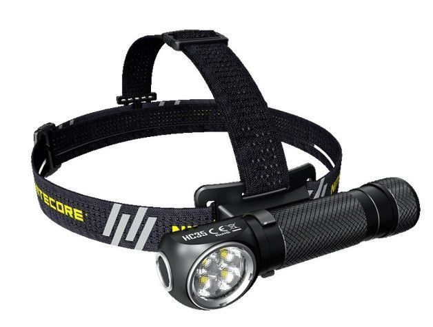 Налобный фонарь Nitecore HC35 CREE XP-G3 S3 2700LM + Аккумуляторы 21700 353305 фото