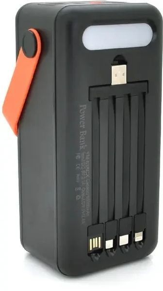Портативна батарея зовнішня повербанк Power Bank 120000 mAh із сонячною панеллю та ліхтариком YM-639CX 2053471 фото