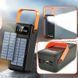 Портативна батарея зовнішня повербанк Power Bank 120000 mAh із сонячною панеллю та ліхтариком YM-639CX 2053471 фото 5
