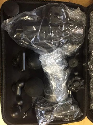 Ударний перкусійний масажер Massage Gun MG03-T (8 насадок + кейс) 2600 мАг 30 режимів 2600851 фото
