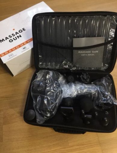 Ударний перкусійний масажер Massage Gun MG03-T (8 насадок + кейс) 2600 мАг 30 режимів 2600851 фото