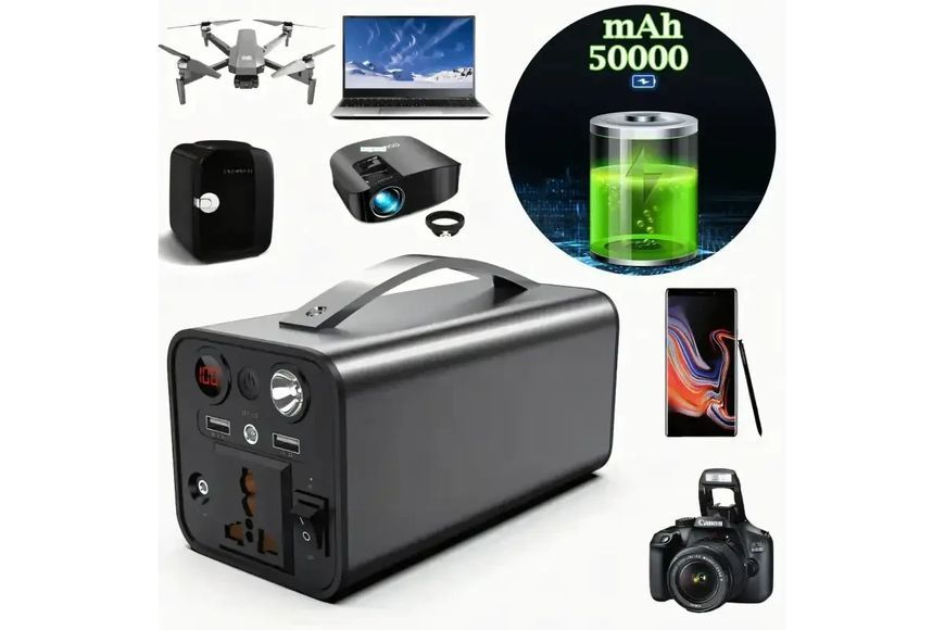 Портативное зарядное устройство 200Вт, POWER BANK 50000мАч G8286 фото