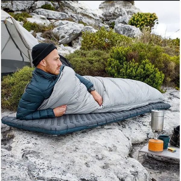 Матрац надувний надлегкий Naturehike CNH22DZ018 з мішком для надування прямокутний 183 см (Зелений) 7190441 фото