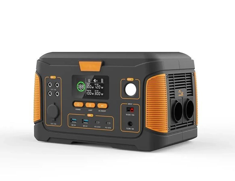 Портативна електоростанція WX1438, 650W (171 000 мАг), USB, Type-C, DC, 2 розетки, ліхтар Wx1438 фото