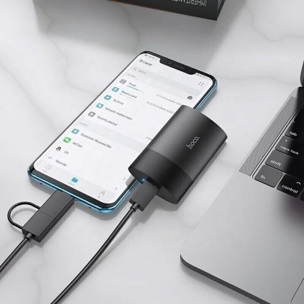 Внешний накопитель SSD 1TB Type-C HOCO UD12 PSSD Mobile Серый 6845 фото