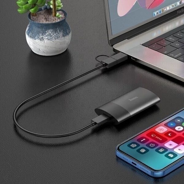 Внешний накопитель SSD 1TB Type-C HOCO UD12 PSSD Mobile Серый 6845 фото