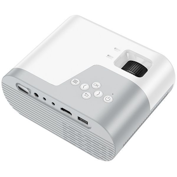 Беспроводной WiFi/Bluetooth проектор HOCO DT2 |1280*720P| Серо-белый 11706 фото