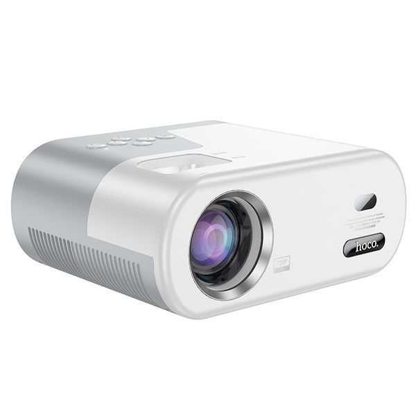Беспроводной WiFi/Bluetooth проектор HOCO DT2 |1280*720P| Серо-белый 11706 фото