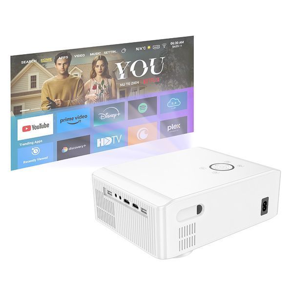 Безпровідний WiFi/Bluetooth проектор HOCO DT3 |1920*1080P| Білий 11707 фото