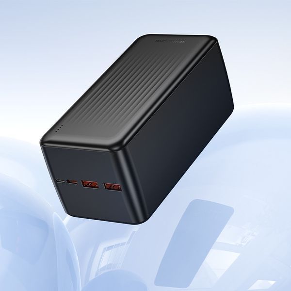 Павербанк 50000mAh з швидкою зарядкою 22.5W BOROFONE BJ80C 2USB, 1Type-C Чорний 14199 фото