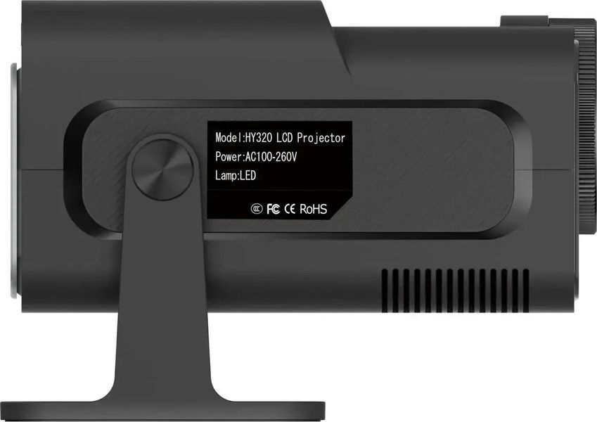 Проектор SmartTV домашній кінотеатр UltraHD HY320 4K Android 11 WI-FI6 Bluetooth HDMI 150" FullHD 300ANSI чорний VEN-1198 фото