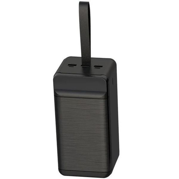 Павербанк PowerBank с быстрой зарядкой и фонарем XO PR160 80000mAh |3USB/Type-C, QC22.5W+PD20W| Черный 10912 фото