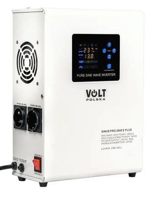Источник бесперебойного питания VOLT Polska SinusPRO 2600E PLUS мощность 1800W 24V 230V чистая синусоида 6044864356 фото