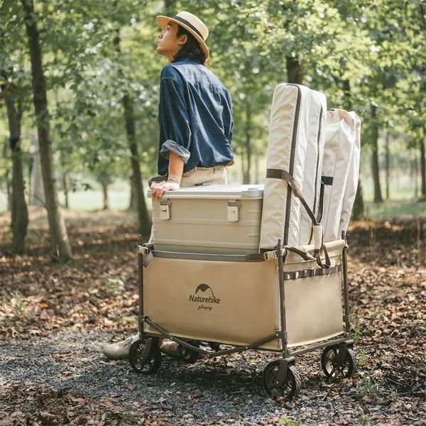 Тележка складная ТС07 Naturehike CNH22JU014 146л (Бежевая) 703628 фото