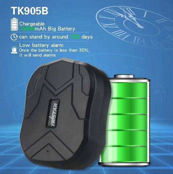 Автономний автомобільний GPS трекер TKStar TK-905B (big) 10000мАч на 180 днів + магніт 712114 фото
