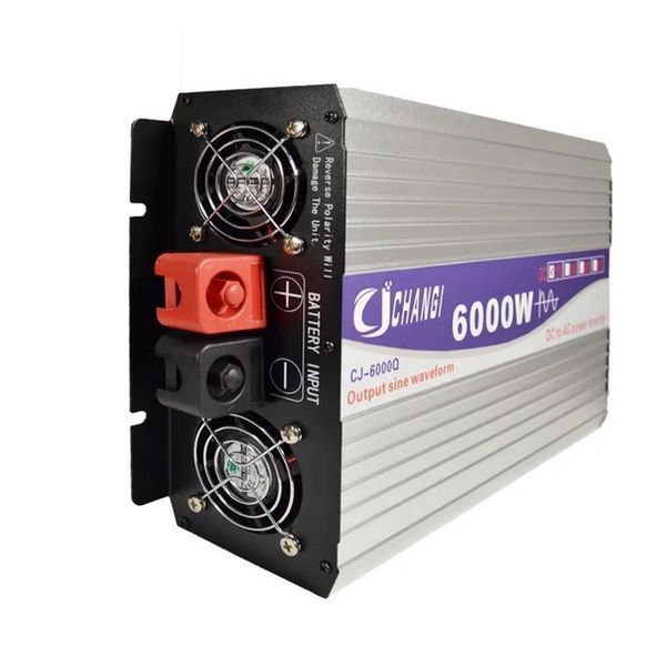 Инвертор преобразователь напряжения Changi CJ-6000Q 6000W 12V 24V 48V DC-AC 220V чистый синус 719084 фото