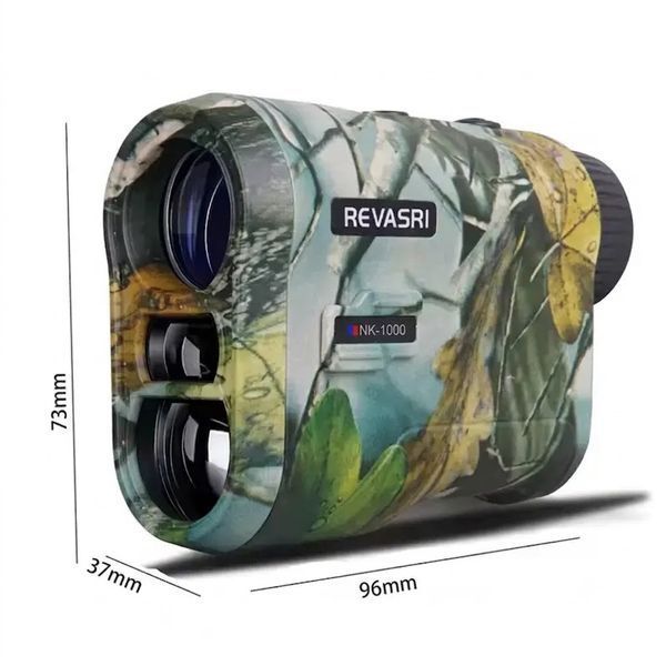 Лазерний далекомір Revasri NK-1000 1000 м з вимірюванням кута, швидкості та висоти, професійний цифровий дальномір IP54 4456767 фото