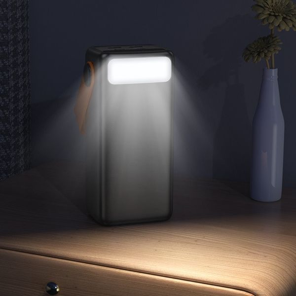Павербанк зі швидкою зарядкою 22.5W та ліхтарем 40000mAh BOROFONE BJ66 |2USB/1Type-C| Чорний 11775 фото
