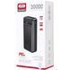 Павербанк із швидкою зарядкою 65W 30000mAh XO PR201 |2USB/1Type-C| Чорний 11854 фото 2